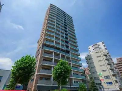 パークリュクス白金高輪　外観キャッチ